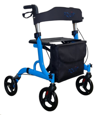 EuroZippy 4 Wheel Walker With Brakes and Seat